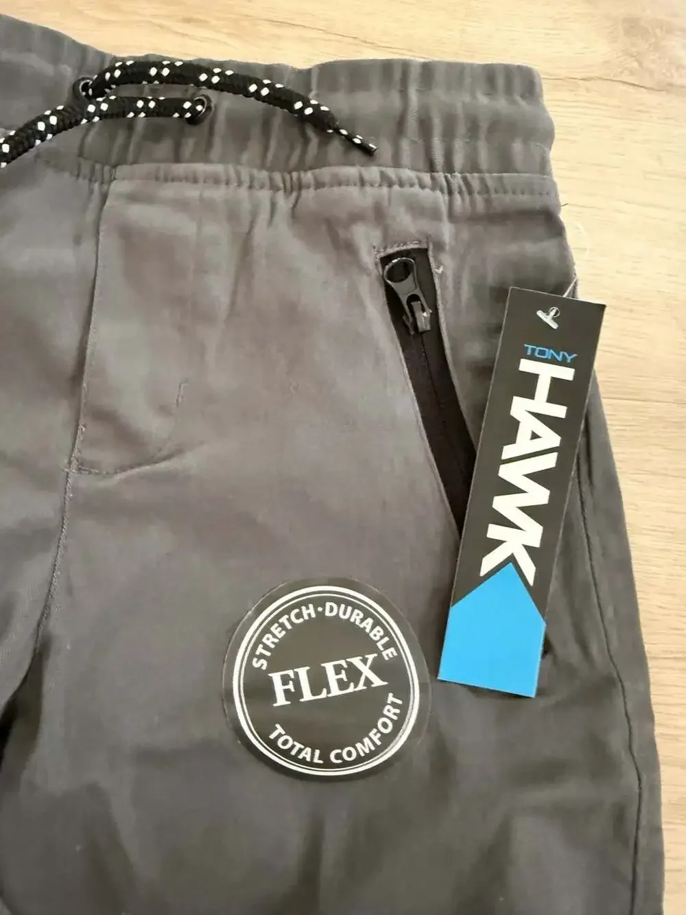 Tony Hawk Boys Flex Stretch Jogger Pants Grey Size M 10/12